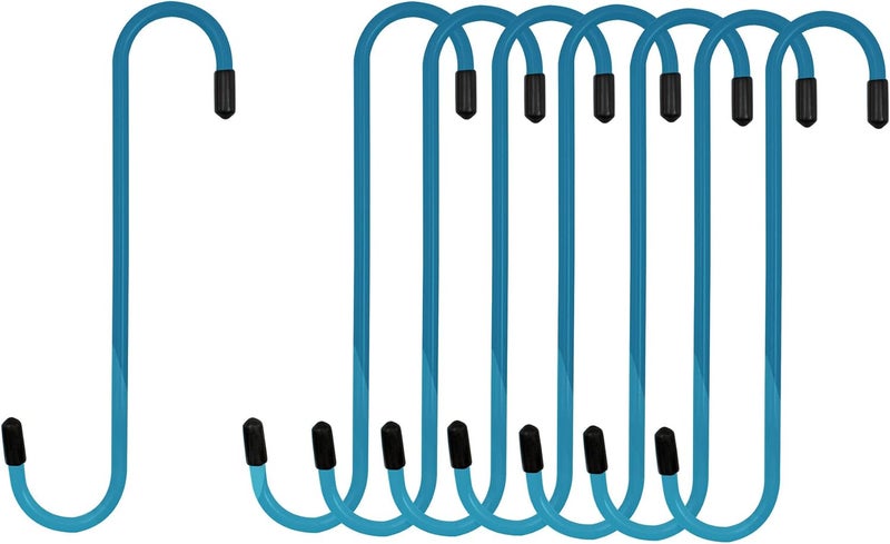 4LIFETIMELINES Brake Caliper Hanger Hooks, Durable Steel, Blue Powder Coated with Rubber Tips, for Automotive Work on Brake Axle and Suspesion Systems - 8 Pack - Image 1